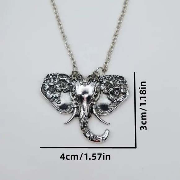 Elegant Elephant Pendant Necklace - Picture 3 of 6